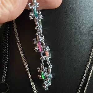 Colorful Lizard Charm Bracelet